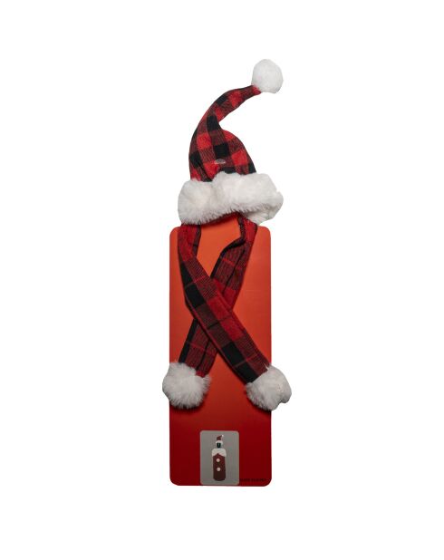 Housse de Noël pour bouteille de vin rouge - 28x18x62 cm