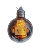 Lot de 6 boules de Noël lumineuses multicolores - 8 cm