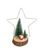 Set van 6 veelkleurige kerstboomversieringen - 12 cm