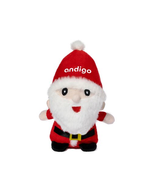 Peluche de Noël Nando motif Père Noël blanc – 8x5x12 cm