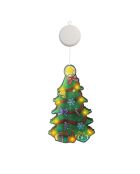 Decoración navideña con adhesivo de cristal LED verde para árbol de Navidad, 25 x 2 x 15 cm