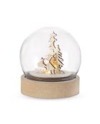 Boule décorative de Noël  Cemayer multicolores  - 7.9x7.9x8.5 cm