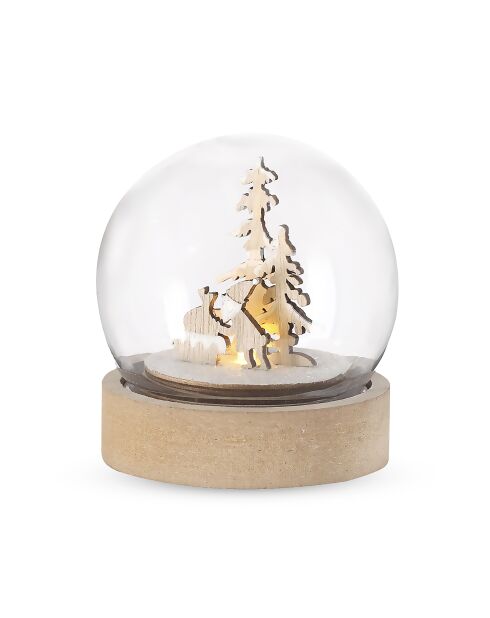 Boule décorative de Noël  Cemayer multicolores  - 7.9x7.9x8.5 cm