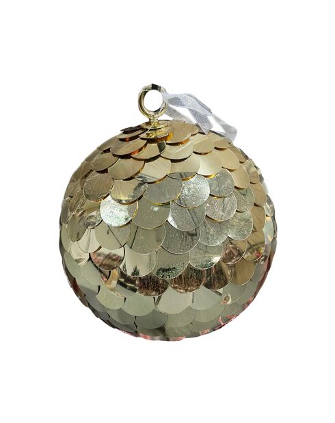 Pendentif boule dorée - 15 cm