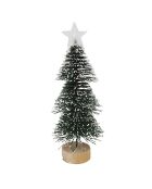 12 pezzi di albero di Natale da tavolo verde