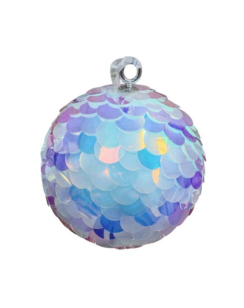 Pendentif boule multicolores - 15 cm