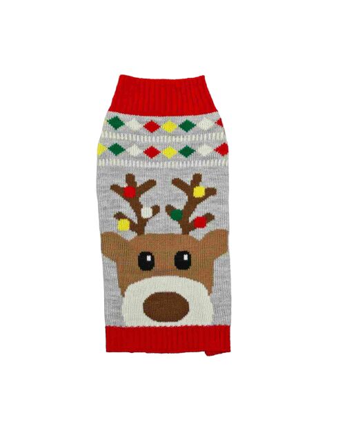 Pull de Noël pour chien multicolores