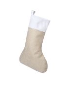 Chaussette de Noël Yonsil beige - 3.5x1x23.5 cm