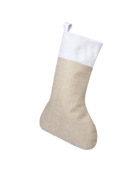 Chaussette de Noël Yonsil beige - 3.5x1x23.5 cm