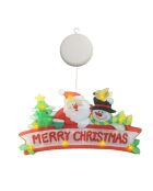 Veelkleurige „Merry Christmas” LED-zelfklevende kristallen kerstdecoratie - 25x2x13,7 cm