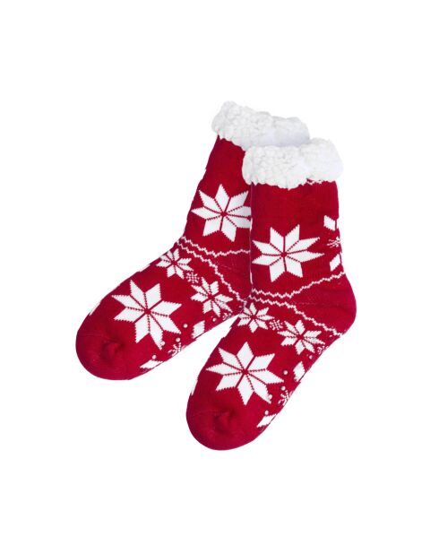 Paire de chaussettes antidérapantes à motifs de Noël - 38x2x9 cm
