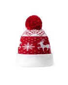 Bonnet de Noël Elenix avec pompon rouge - 31x2x40 cm