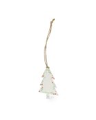Lot de 10 décorations Boster de semis en forme d’arbre en papier ensemencé multicolores  - 5x0.2x5 cm