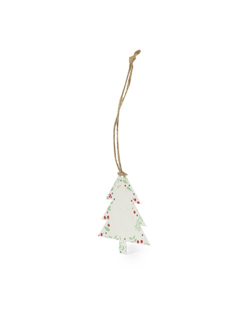 Lot de 10 décorations Boster de semis en forme d’arbre en papier ensemencé multicolores  - 5x0.2x5 cm