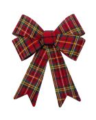Décoration nœud de Noël  multicolore - 21x5x29 cm