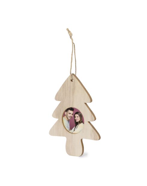 Lot de 5 décorations de Noël Jorik coloris en bois - 10x1.5x12.5 cm