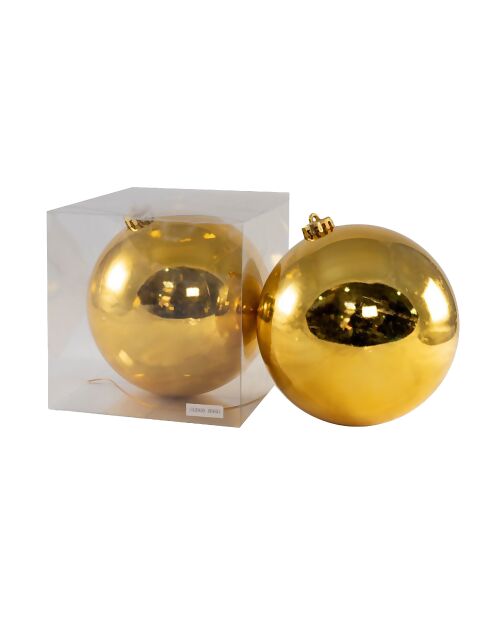 Pendentif Ball doré brillant - 20 cm