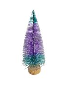 Lot de 12 sapins de Noël décoratifs multicolores
