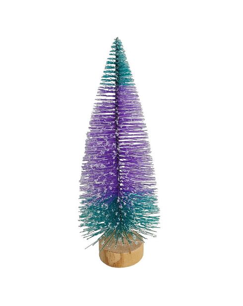 Lot de 12 sapins de Noël décoratifs multicolores