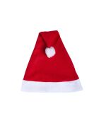Bonnet de Père Noël rouge - 30x1x43 cm