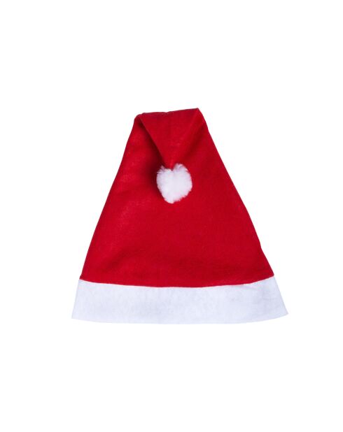 Bonnet de Père Noël rouge - 30x1x43 cm