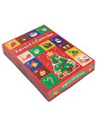 Calendrier de l'Avent  avec 24 cases multicolores  - 17x4x25 cm