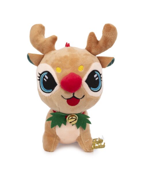 Renne en peluche de Noël marron - 23 cm