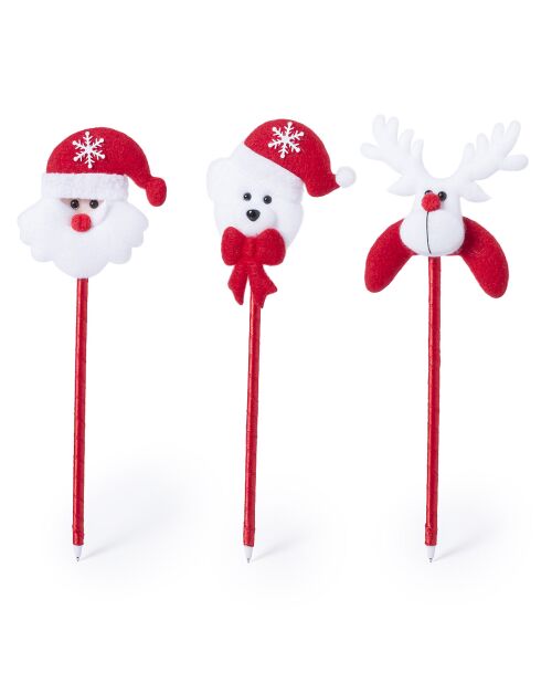 Lot de 3 stylos de Noël Tidil - 25x5x5 cm