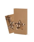 Guirlande de Noël Plentox avec étoiles et rennes en bois  - 9x2x16.5 cm