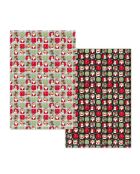 Set aus 10 Weihnachtspapierrollen mit 2 mehrfarbigen Motiven
