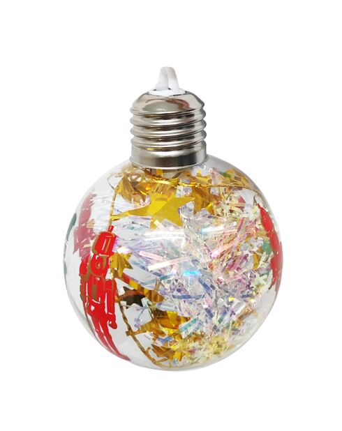 Lot de 6 pendentifs boule multicolores - 8 cm