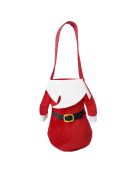 Porte-bouteille de Noël rouge - 13x20 cm