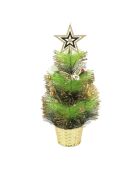 Groene decoratieve kerstboom - 10x5x40 cm