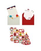 Lot de 6 kits de lettres de Noël  Multicolore - 18x2x30 cm