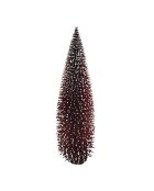 Set van 6 veelkleurige rode decoratieve kerstbomen - 15 cm
