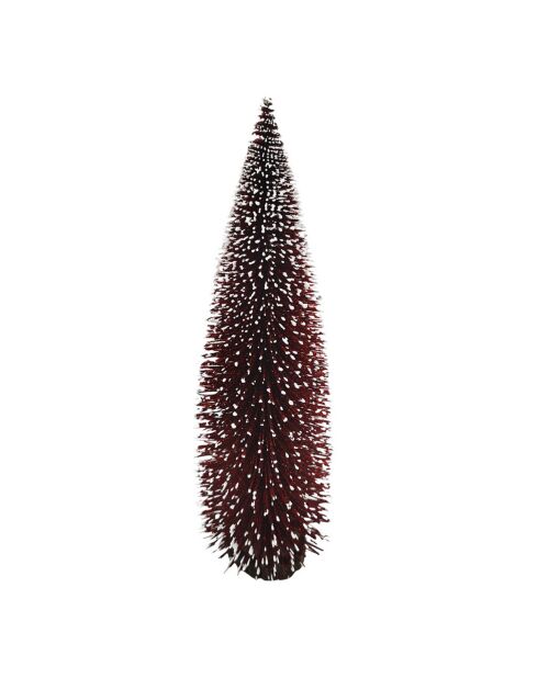 Set di 6 alberi di Natale decorativi rossi multicolori - 15 cm