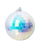 Boule miroir multicolore - 12 cm
