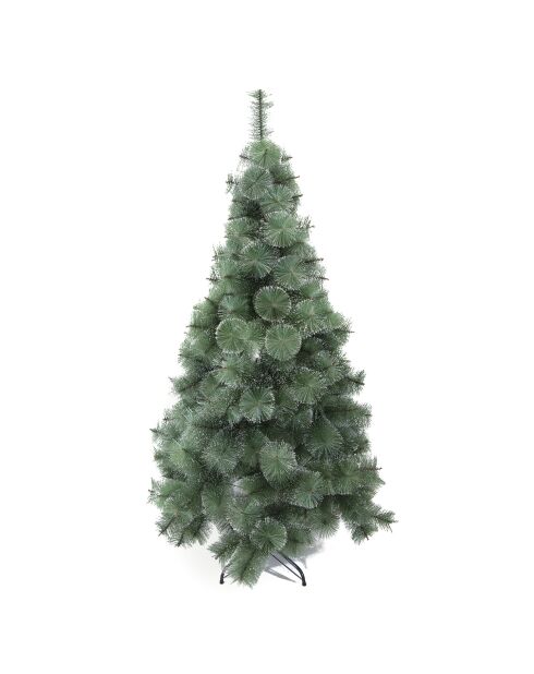 Arbre feuillu vert naturel/neige - 80x80x150 cm