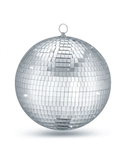 Boule miroir Lady argentée – 25 cm