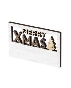 Set van 10 veelkleurige Lambet Merry Christmas magneten - 6x1x3,8 cm