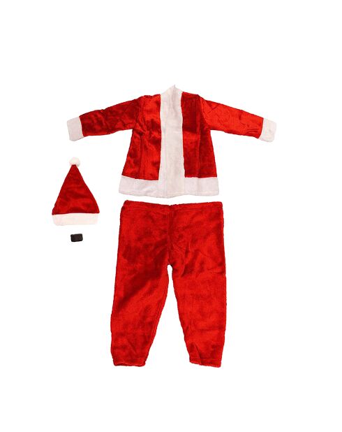 5 pièces de Costume de père noel rouge