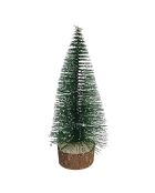 12 piezas de árbol de Navidad de mesa verde