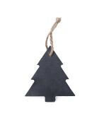 Decorazione natalizia Vondix con motivo in abete nero - 7x1x7 cm