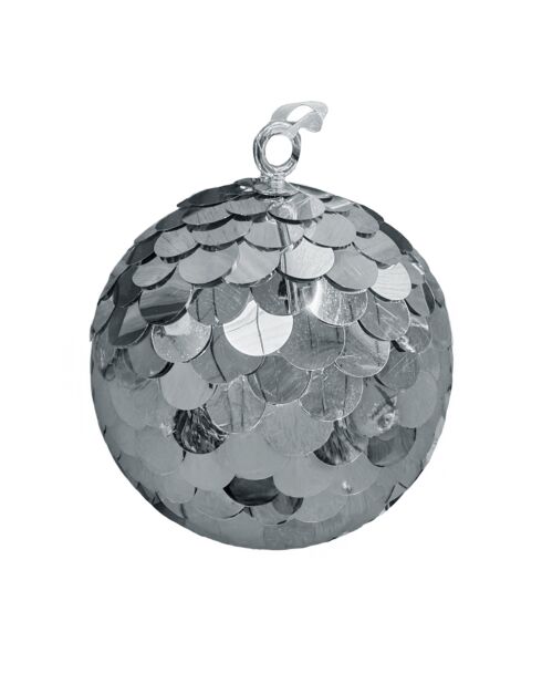 Pendentif boule argentée - 15 cm