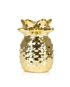 Figura decorativa in porcellana Little Golden Pineapple - 5x4,8x6,8 cm