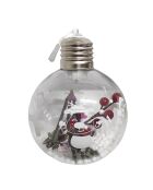 Lot de 6 pendentifs boule multicolores - 8 cm
