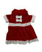 Costume natalizio rosso per animali domestici - 25x2x36 cm