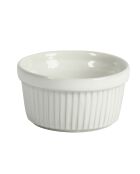 6 Ramequins céramique blancs - D;9xH.5 cm