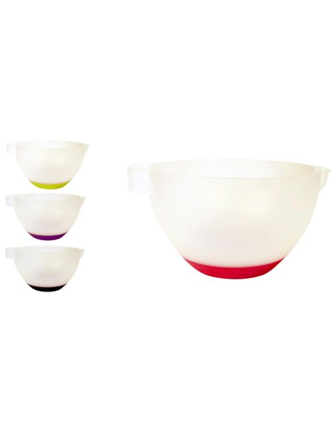 Bol à pâtisserie anti-dérapant coloris aléatoire - D.23xH.14 cm