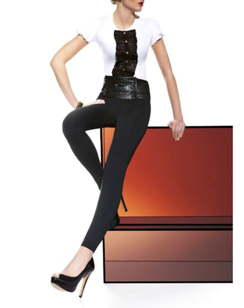 Legging ivet 200 deniers noir